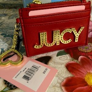 Juicy by Juicy Couture Card holder in red. NWT.